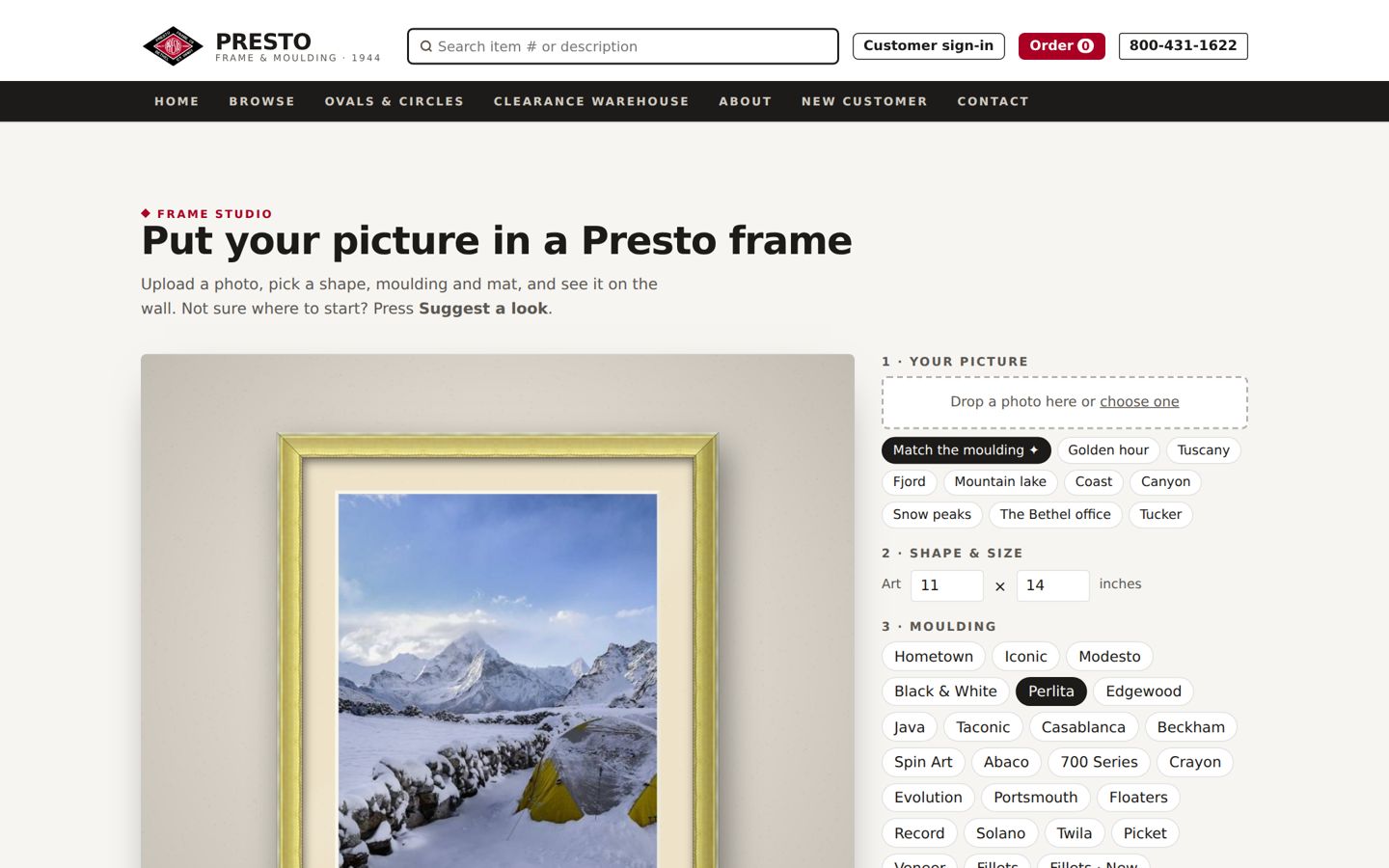 Presto frame studio